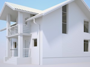 house for family 3D Modell