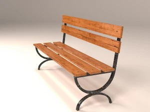 banc Modèle 3D
