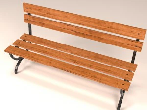 banc Modèle 3D