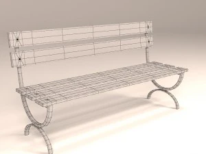 banc Modèle 3D