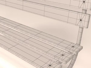 banc Modèle 3D
