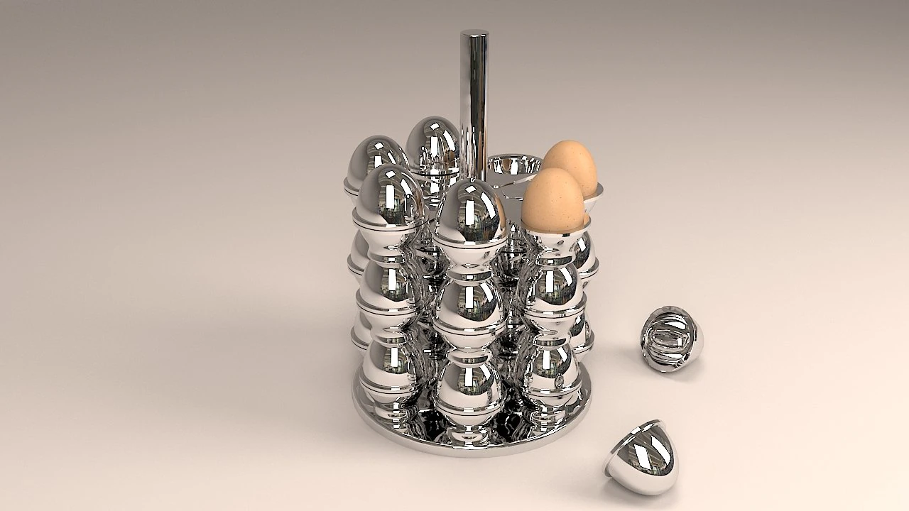 borden voor eieren 3D Model .c4d .max .obj .3ds .fbx .stl .blend 