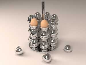 plates for eggs 3D Model