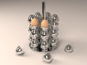 borden voor eieren 3D Model