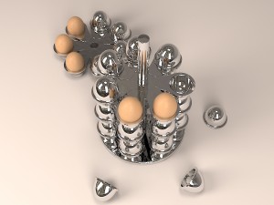 plates for eggs 3D Model