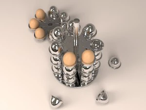 borden voor eieren 3D Model