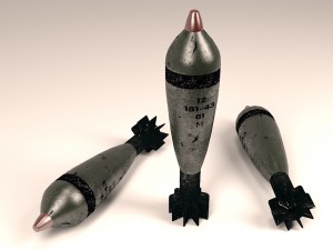 82 mm mortar shell 3Dモデル