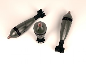82 mm mortar shell 3D 모델