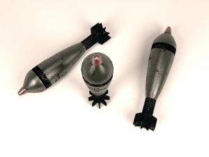 82 mm mortar shell 3D Model