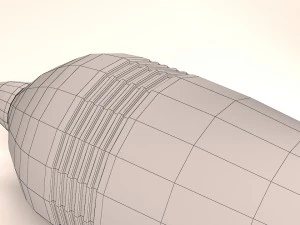 82 mm mortar shell 3D Model