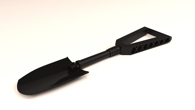 folding shovel travel 3D मॉडल .c4d .max .obj .3ds .fbx .stl .blend 