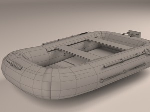 inflatable boat 3D 모델
