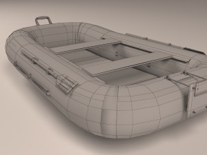 inflatable boat 3D 모델