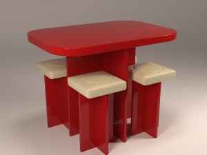 dining group olympus 3D Модель