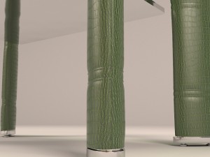 table crocodile Model 3D