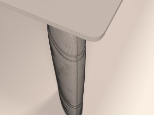 table crocodile Model 3D