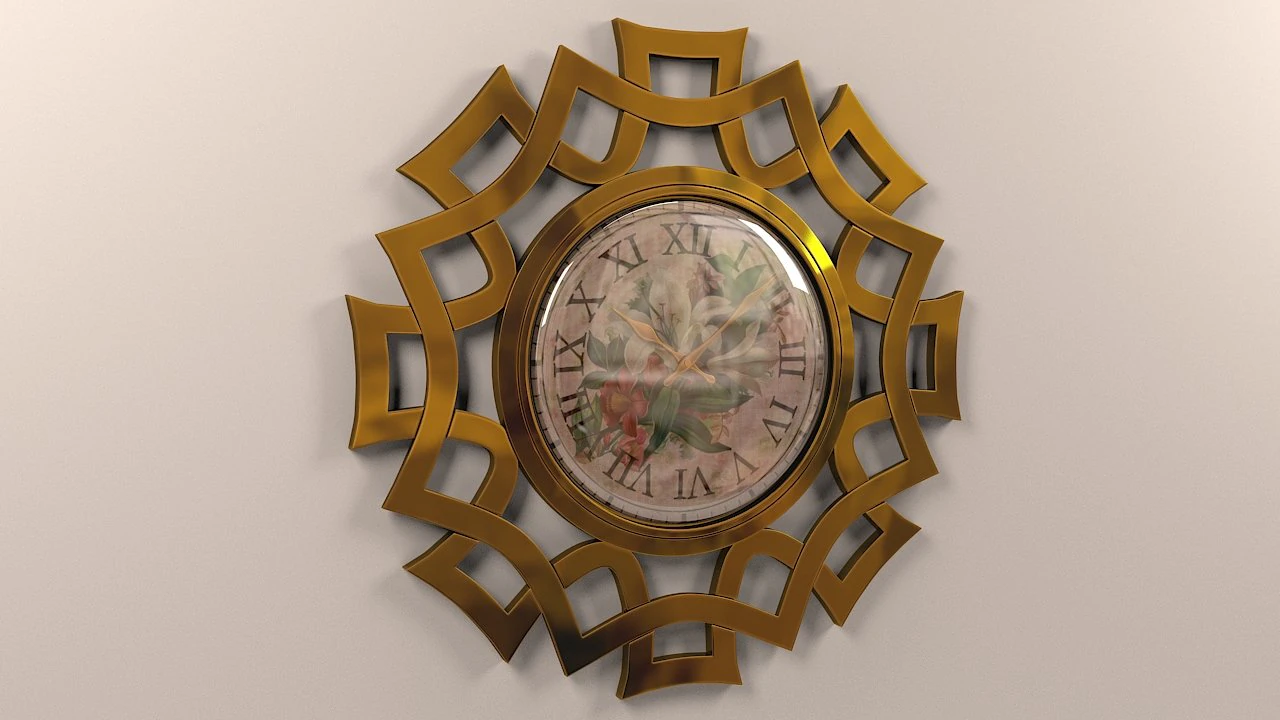 rel&oacute;gio de parede Modelo 3D .c4d .max .obj .3ds .fbx .stl .blend 