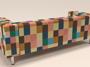 sofa klippan 3Dモデル