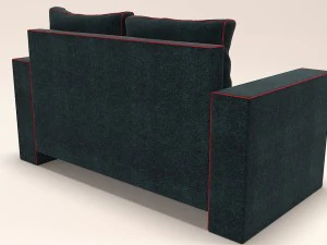 sofa kardiff red line 3D Model