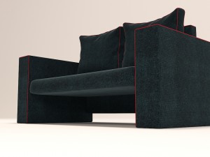 sofa kardiff red line Model 3D