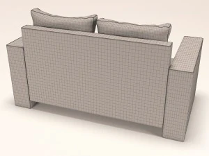 sofa kardiff red line 3D Model