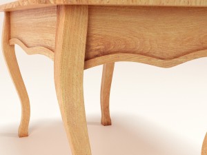 table from oak Modelo 3D