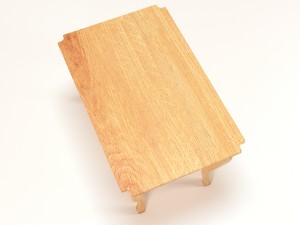 table from oak Modelo 3D