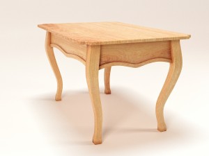 table from oak Modelo 3D