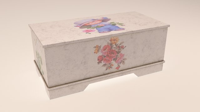 old toy box 3D Модель .c4d .max .obj .3ds .fbx .stl .blend 