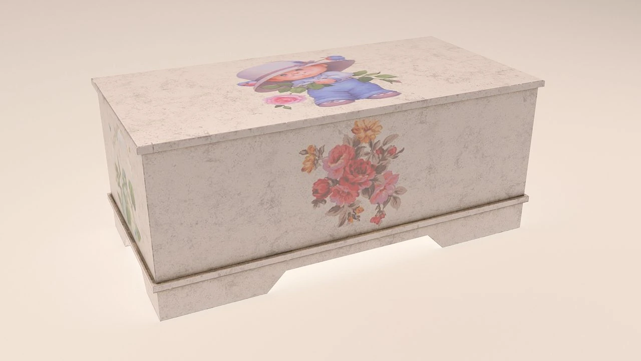old toy box 3D Model .c4d .max .obj .3ds .fbx .stl .blend 