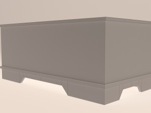old toy box 3D Модель