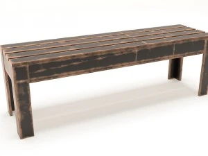 거짓 벤치 3D 모델