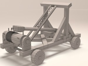 catapult wooden toy for kids Modèle 3D