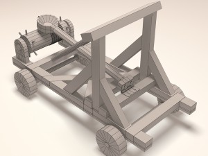catapult wooden toy for kids Modèle 3D