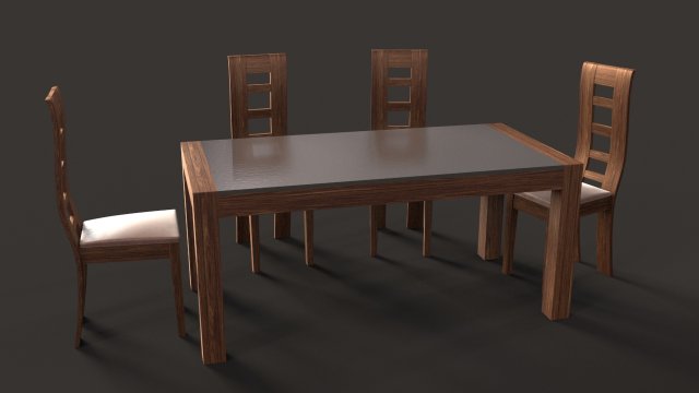 tablemodern 3D Model .c4d .max .obj .3ds .fbx .stl .blend 
