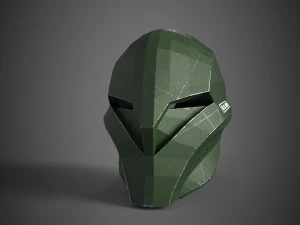 검은 헬멧 팬텀 3D 모델