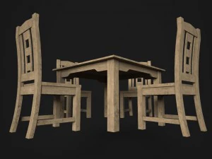 tablechairstreet 3D Model