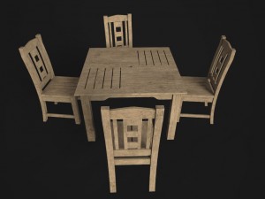 tablechairstreet 3D Model
