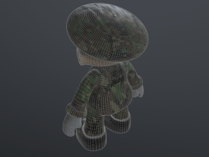 super mario in army 3D Model