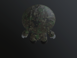 super mario in army 3Dモデル