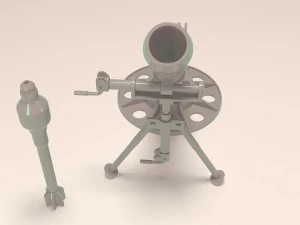 silent mortar 2b25 3D Model
