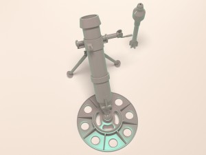 silent mortar 2b25 Modelo 3D