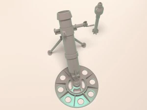 silent mortar 2b25 3D Model