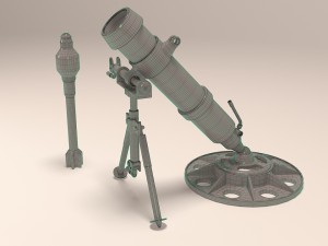 silent mortar 2b25 Modelo 3D