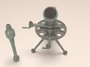 silent mortar 2b25 Modelo 3D