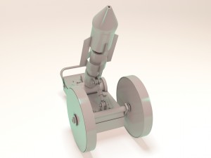 58mm bomb mortar -1915 3D Model