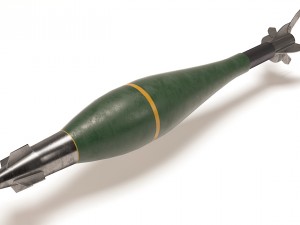 mortar shell with gps 3D Model