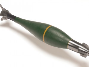 mortar shell with gps Modelo 3D