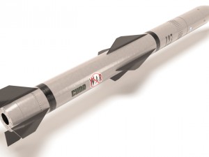 air-to-air missile-cuda 3D Model