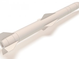 air-to-air missile-cuda 3D Model